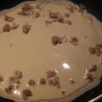 Filloas de carnaval con chicharrones