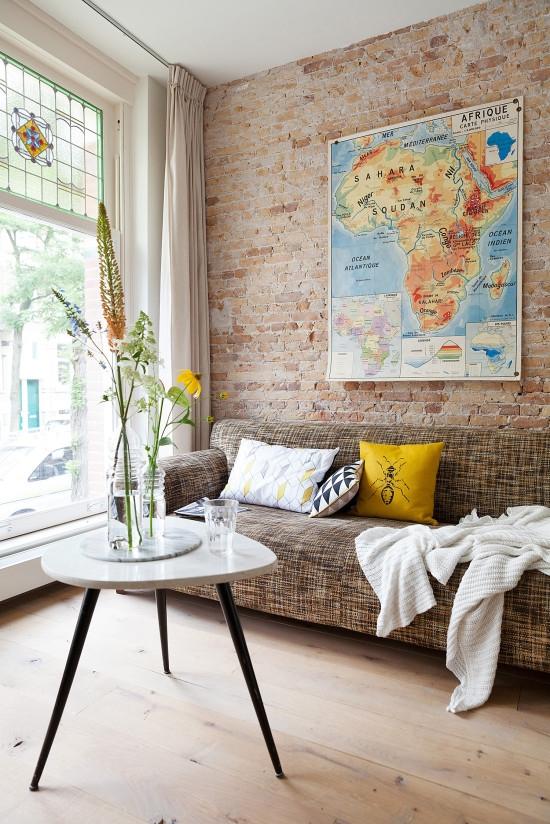 Perfecta unión de los estilos retro e industrial en esta fantástica vivienda