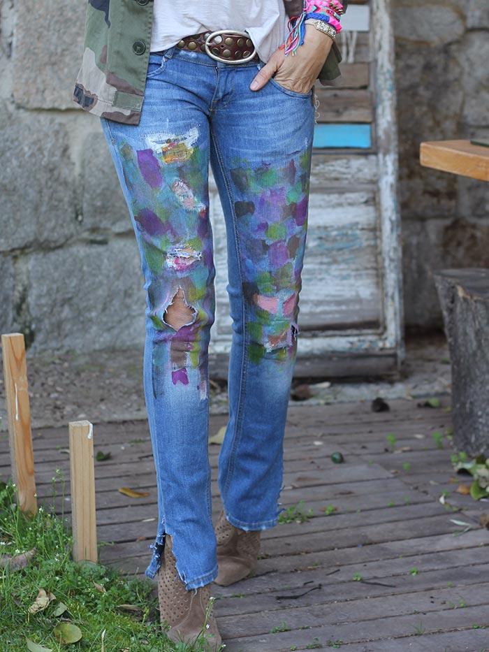 Customizamos unos Pantalones vaqueros para mytenida