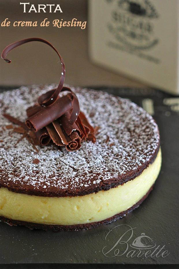 Tarta de crema de Riesling