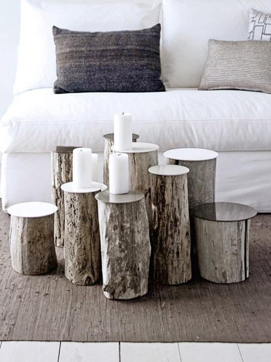 decorar con troncos 1