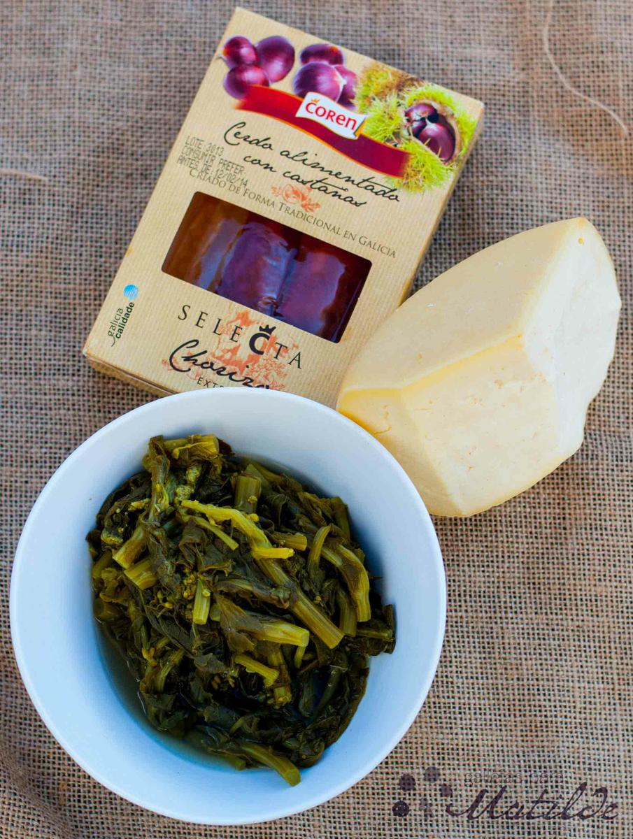 Quiche de grelos chorizo y queso de Arzúa (1)