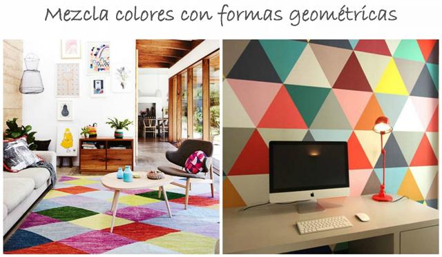 9 consejos para decorar con color y no morir en el intento Blog T&D Formas geométricas