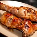 muslos de pollo con jengibre y miel