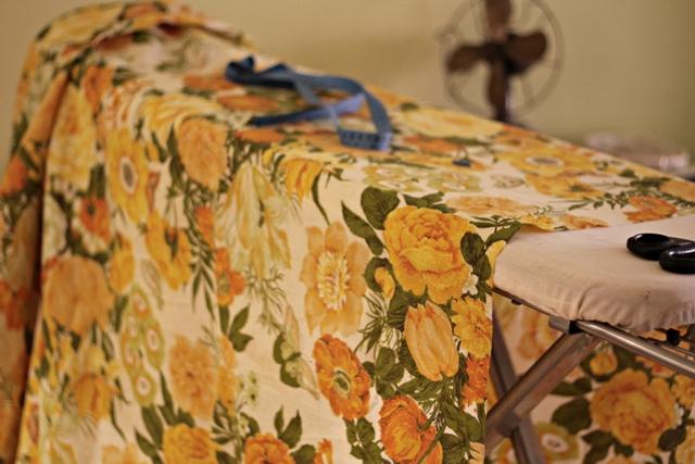 tela floreada vintage