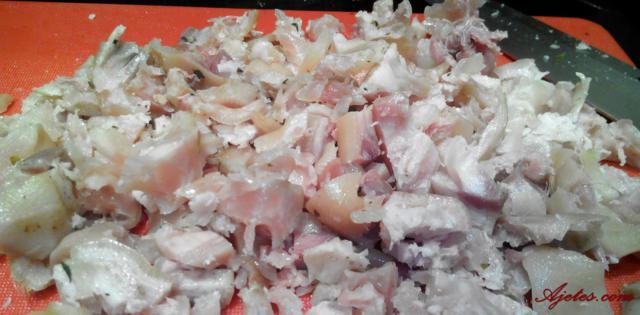 carpaccio de manitas de cerdo
