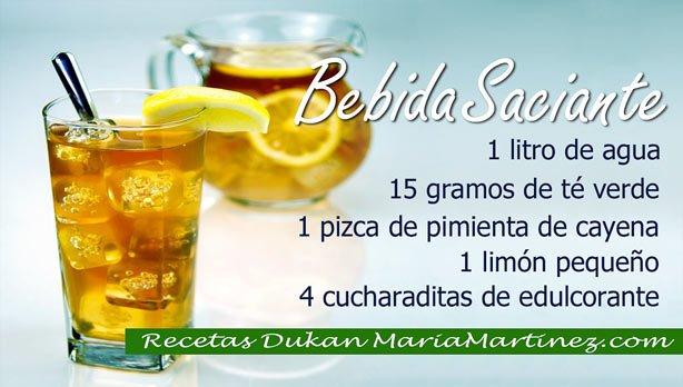 Nueva dieta Dukan: Bebida Saciante de Té verde, cayena y limón