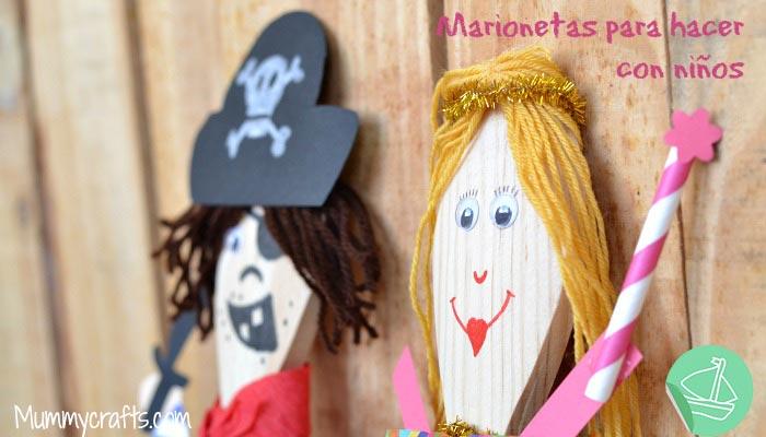 Marionetas para hacer con niños, manualidades con niños