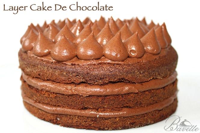 Layer cake de chocolate