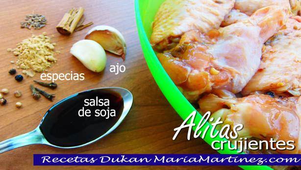Alitas de Pollo dieta Dukan, fase Ataque Receta