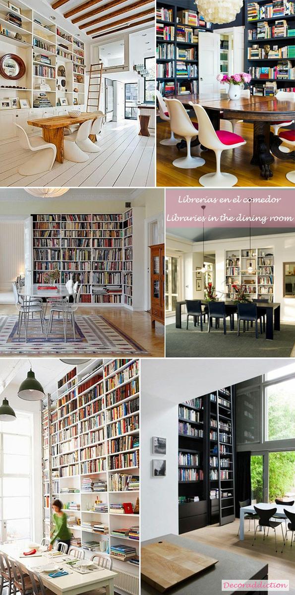 Librerías en casa - Libraries at home_comedor