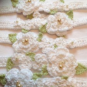 accesorios crochet para el pelo