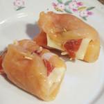 rollitos de pollo con salsa de pimientos preparación 4