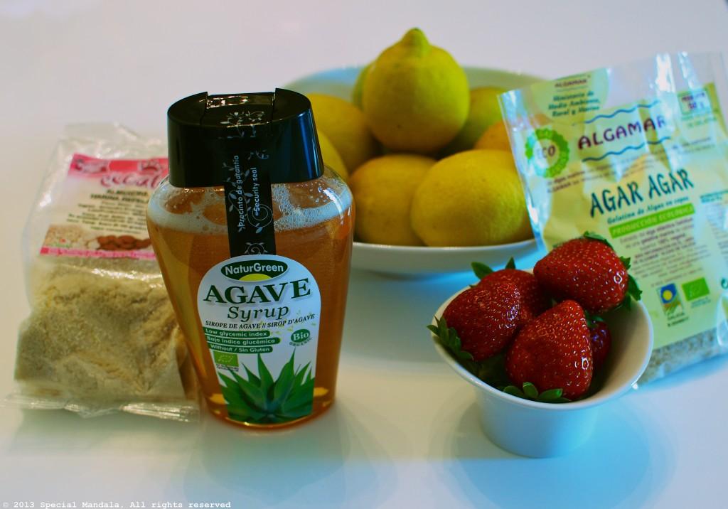 Ingredientes crema de limón vegana ecológica