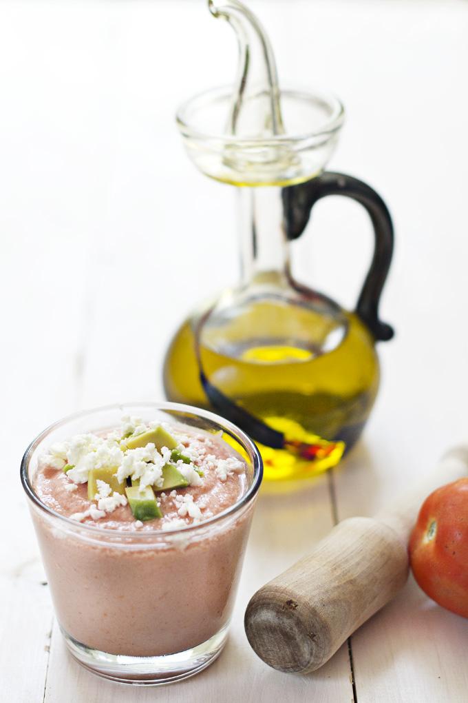 Salmorejo de fresas