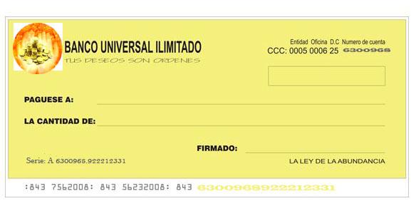 CHEQUE DE LA ABUNDANCIA