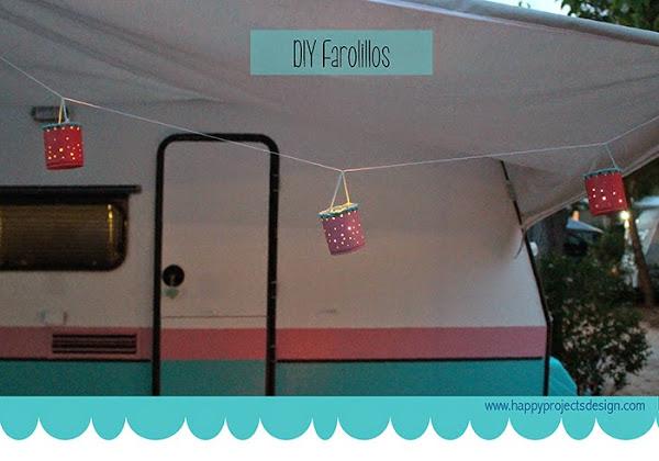 Complementos de camping DIY: farolillos con latas