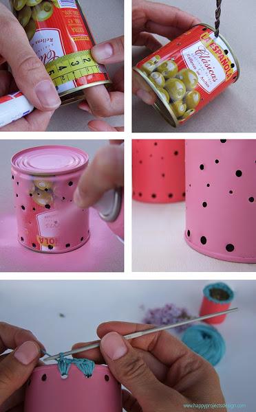 DIY farolillos con latas