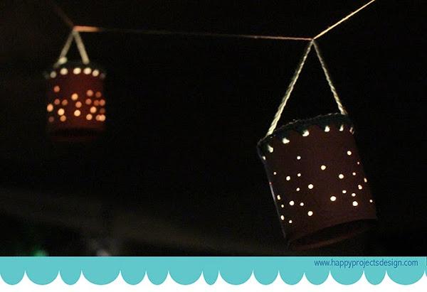 DIY farolillos con latas