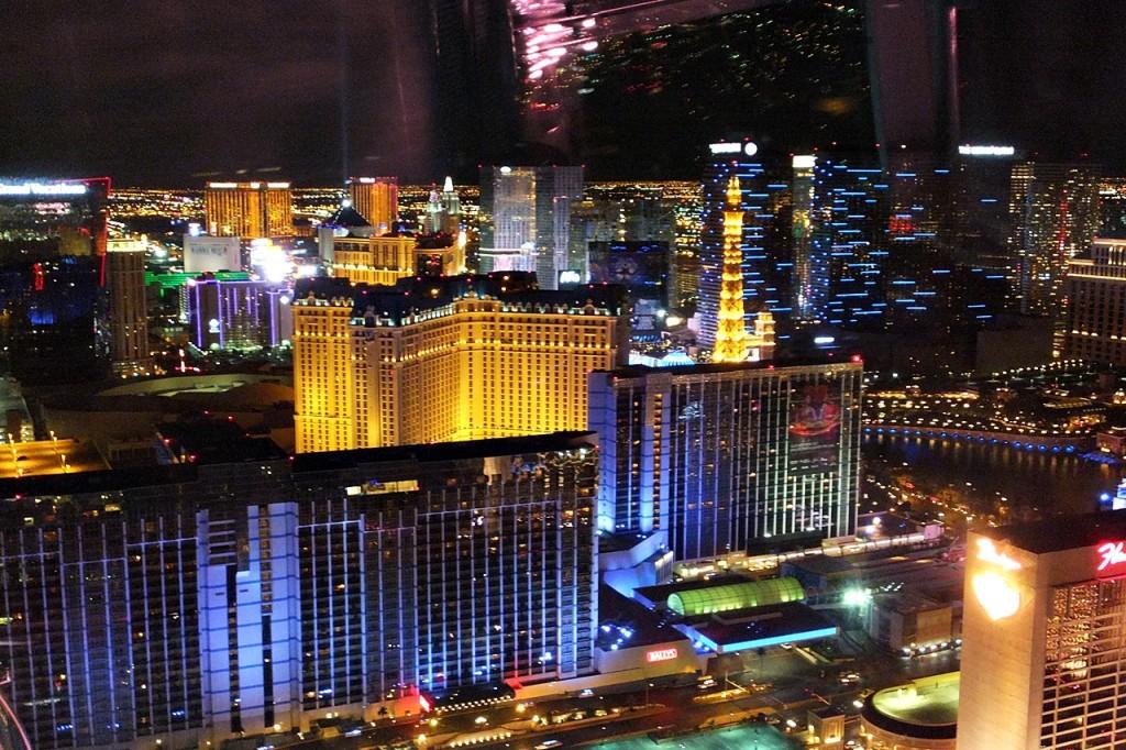 High Roller Vegas Night View