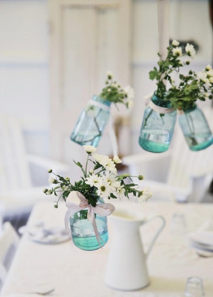 floreros con mason jar 3