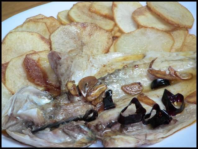 lubina a la espalda
