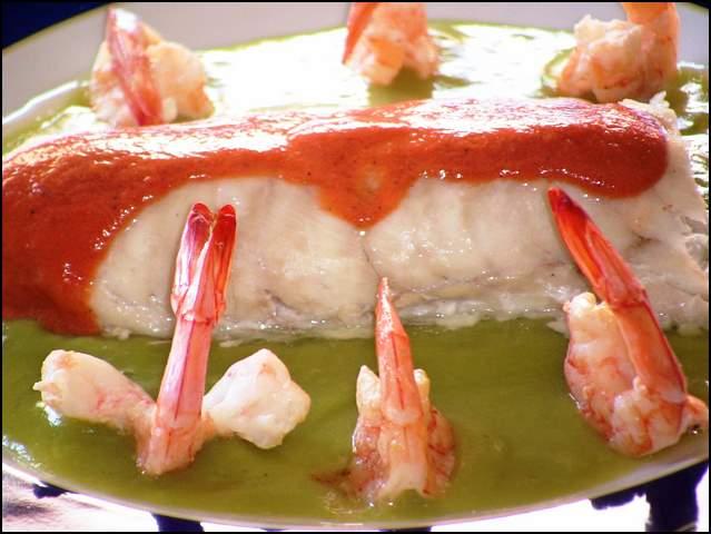 merluza dos salsas