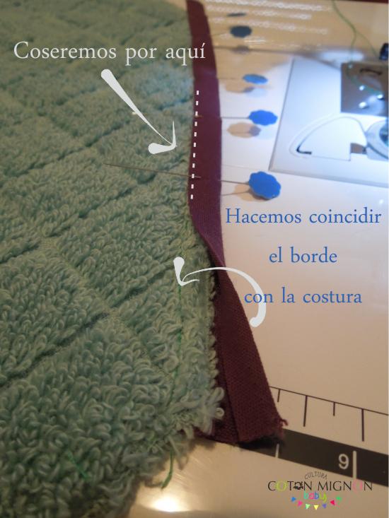 colocar bies para coser