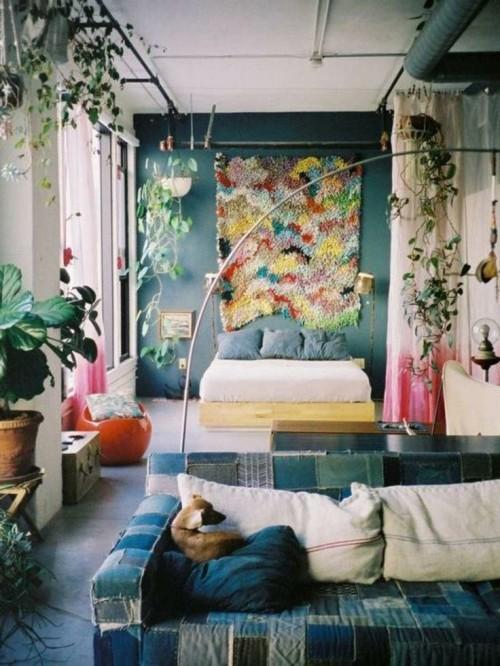 Plantas estilo bohemio chic