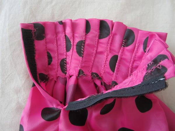 mis nancys, mis peques y yo, vestido alta costura Nancy pliegues