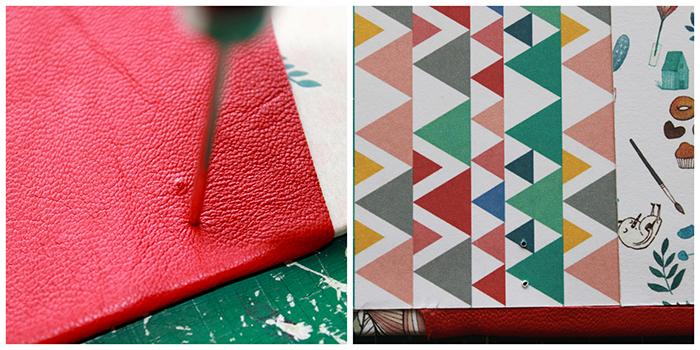 Marcar los agujeros de la piel