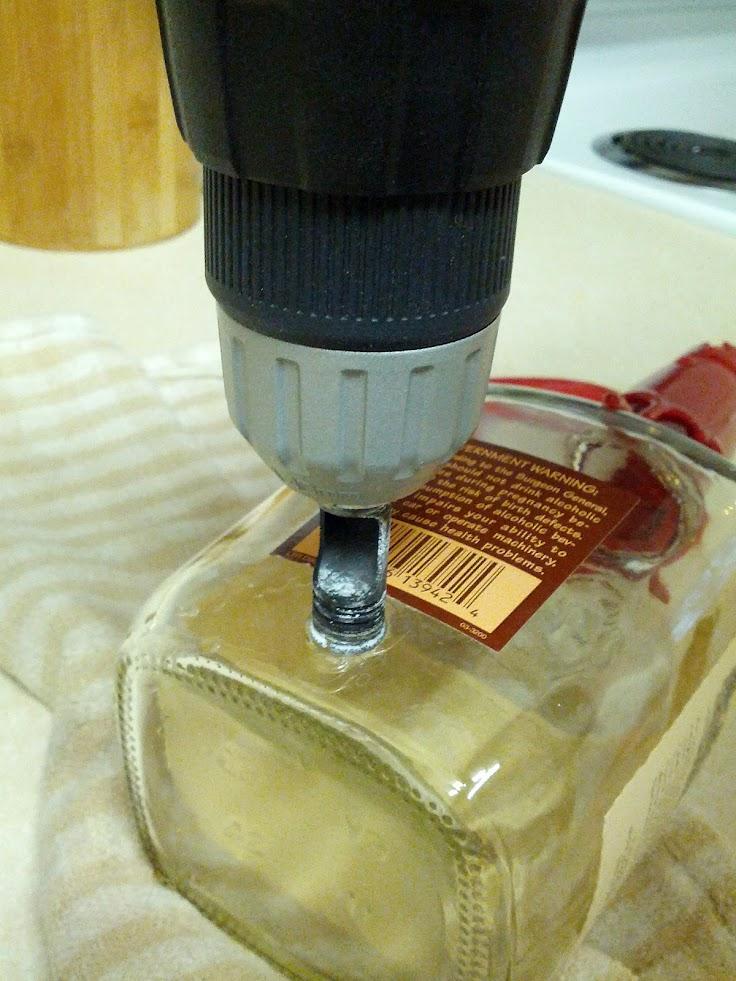 diy lampara botella 4