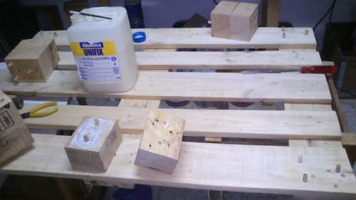 mesa de centro con palets