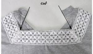 Renueva una camiseta con encajes_2