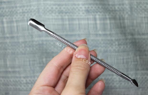 empujador de cutículas de acero inoxidable