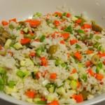 Ensalada arroz jamón queso