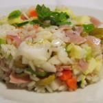 Ensalada arroz jamón queso