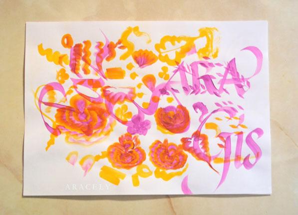 caligrafia calligraphy cancilleresca
