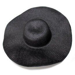 RHX Fashion Black Summer Sun Beach Floppy Hat Wide Large Brim Straw Folding Lady Cap