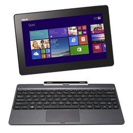 Asus - Transformer Book T100 Gray Tablet PC (1.3 GHz Intel Atom Z3740, 2 GB DDR3, 64 GB SSD, Windows 8.1, LED Backlight)
