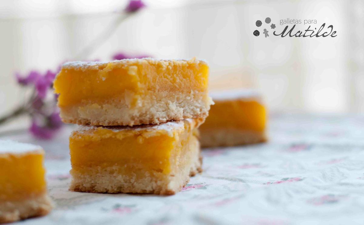 Barritas de limón, lemon bars