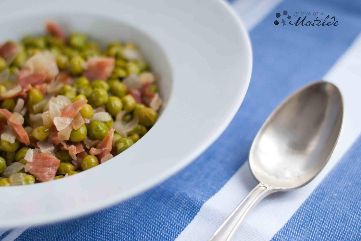 Guisantes con jamón