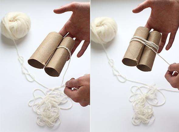 Pom pom DIY alfombra