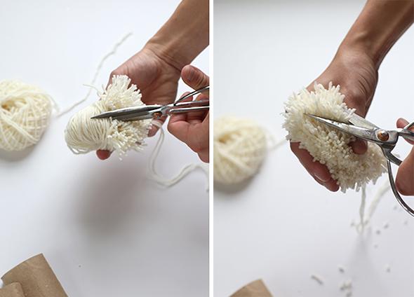 Pom pom DIY alfombra