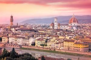 Panorámica de la ciudad de Florencia, Italia