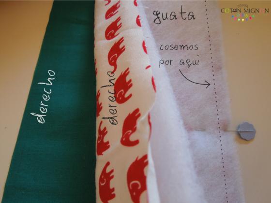 paso 1 primera costura tapa bolsillo