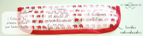 paso a paso tapa bolsillo cambiador portátil