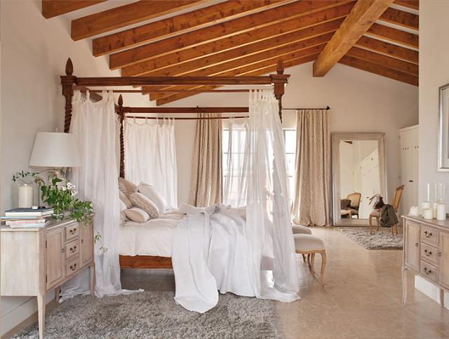 Decorar con vigas de madera