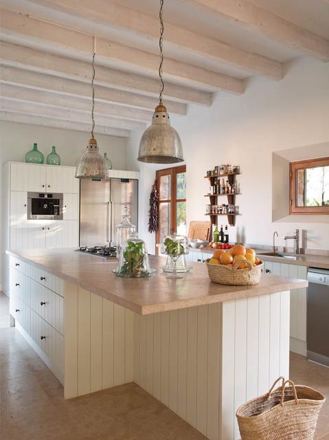 Decorar con vigas de madera