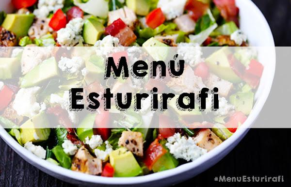 Menú semanal Esturirafi #descargable #alimentacion #recetas